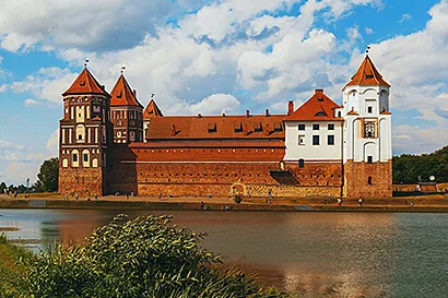 Достопримечательности Белоруссии - Мирский замок.